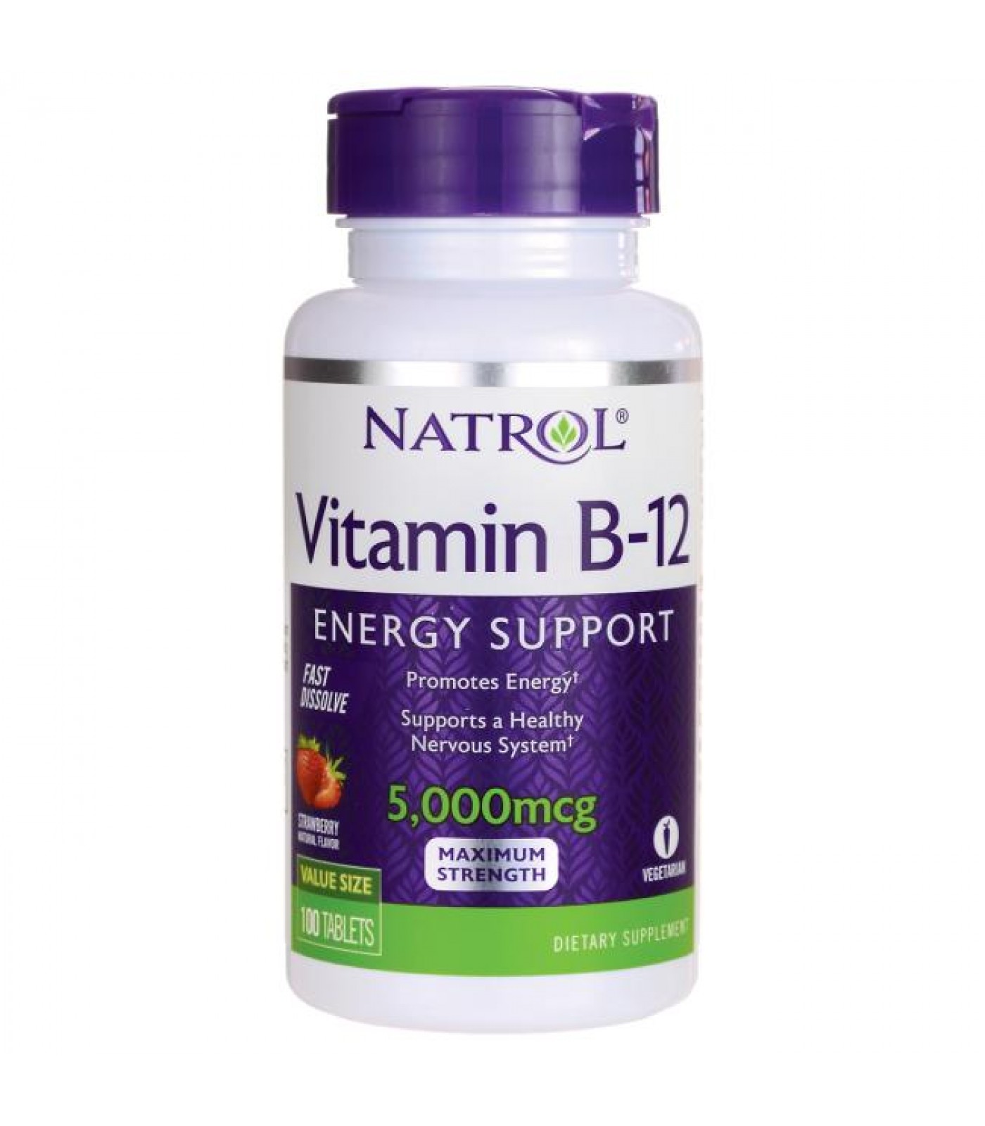 Natrol Vitamin B-12 Fast Dissolve 5000mcg / 100tabs.